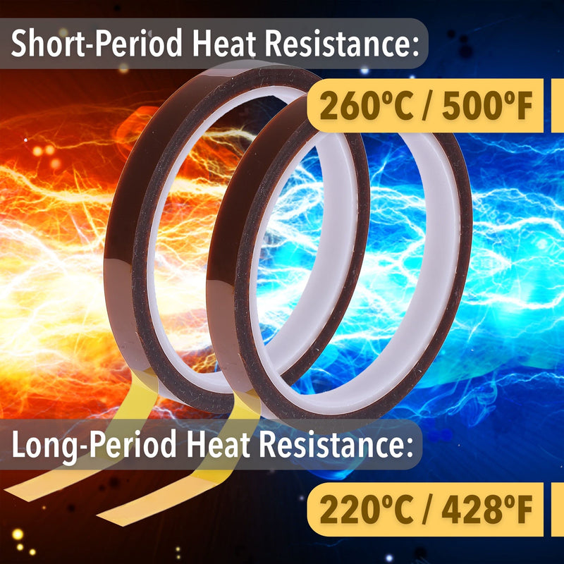  [AUSTRALIA] - Mr. Pen- Heat Tape, 10mm x 33m(108ft), 2 Rolls, Heat Tape for Sublimation, Heat Resistant Tape, Heat Transfer Tape, High Temperature Tape, Thermal Tape, Heat Press Tape, High Heat Tape