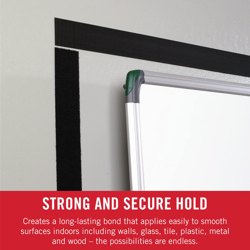  [AUSTRALIA] - VELCRO Brand – 30 ft Sticky Back Hook and Loop Fasteners – Peel and Stick Permanent Adhesive Tape Keeps Classrooms, Home, and Offices Organized – Cut-to-Length Roll | 3/4 in Wide | Black, (91137)