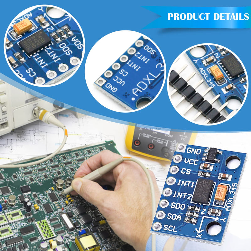  [AUSTRALIA] - ADXL345 Module Accelerometer 3-Axis Accelerometer 3 PCS GY-291 Digital Gravity Sensor Module for Arduino, Raspberry Pi, I2C, SPI, G-Sensor