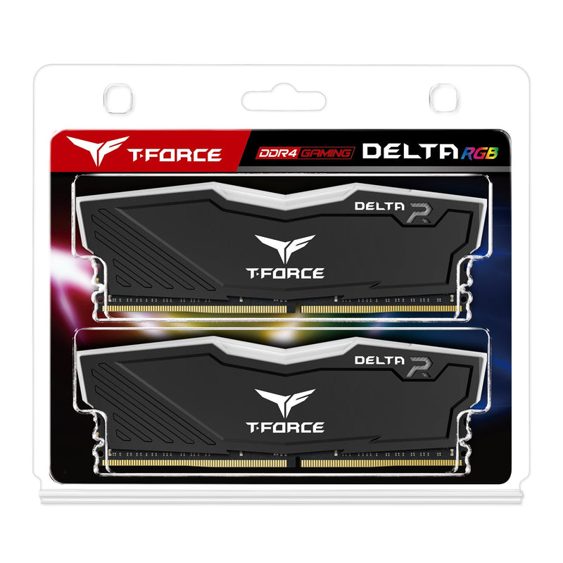  [AUSTRALIA] - TEAMGROUP T-Force Delta RGB DDR4 16GB (2x8GB) 3000MHz (PC4-24000) CL16 Desktop Gaming Memory Module Ram TF3D416G3000HC16CDC01 - Black 16GB(2x8GB) DDR4 3000MHz CL 16-18-18-38