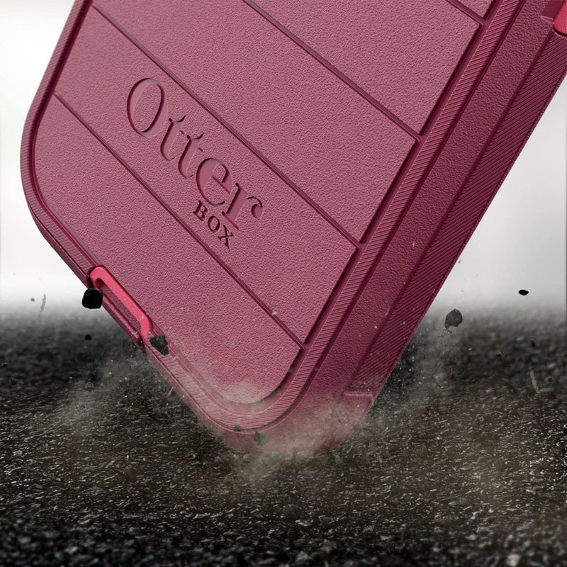  [AUSTRALIA] - OtterBox Defender Series Case & Holster SCREENLESS Edition for iPhone 12 Mini - Non-Retail Packaging - Berry Potion (Raspberry Wine/Boysenberry) with Microbial Defense