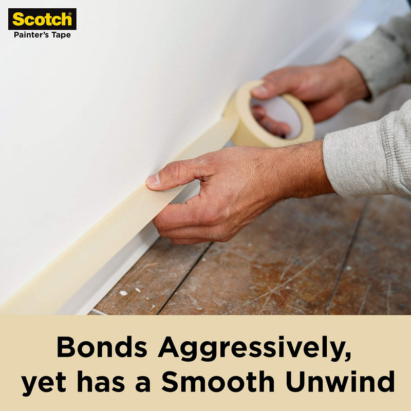  [AUSTRALIA] - Scotch Contractor Grade Masking Tape, 0.94 inches by 60.1 yards (360 yards total), 2020, 6 Rolls 0.94" Width