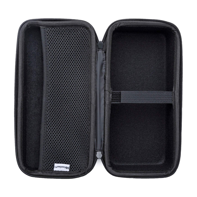  [AUSTRALIA] - Knox Gear Hard Travel Case for Sony SRS-XB33 Wireless Bluetooth Speaker (Black) with Kratos 6' Braided Aluminum Alloy USB Cable and Kratos 30W Adapter Bundle (3 Items)