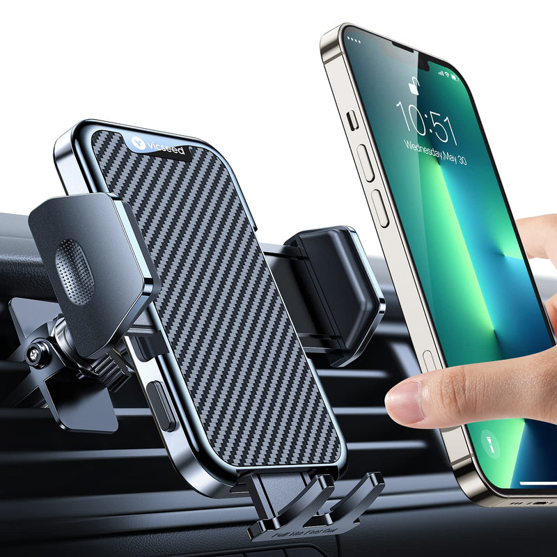  [AUSTRALIA] - VICSEED 2023 Upgraded Car Phone Holder Mount [Upgraded Firmly Grip & Never Slip] Air Vent Cell Phone Holder for Car Vent Clip Phone Mount for Car Easy Clamp in Vehicle Fit iPhone 14 Pro Max All Phone