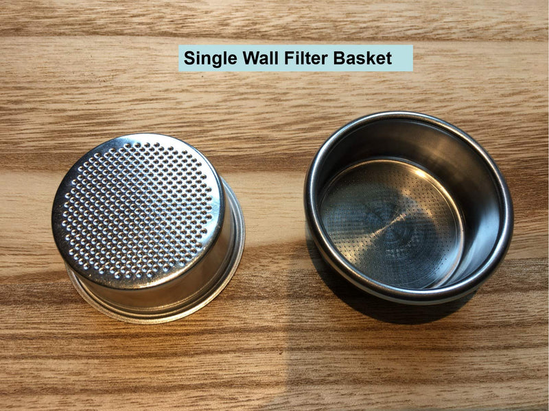  [AUSTRALIA] - 54mm Filter Basket Stainless Steel Portafilter Basket Espresso Handle Basket Compatible with Breville Portafilter BES870XL,BES860XL,BES840XL,Double Cup Coffee Filter Basket Replacement 54mm