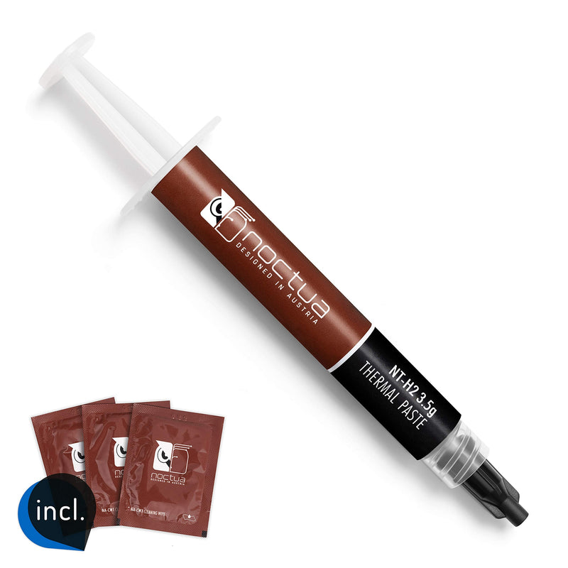  [AUSTRALIA] - Noctua NT-H2 3.5g, Pro-Grade Thermal Compound Paste incl. 3 Cleaning Wipes (3.5g)