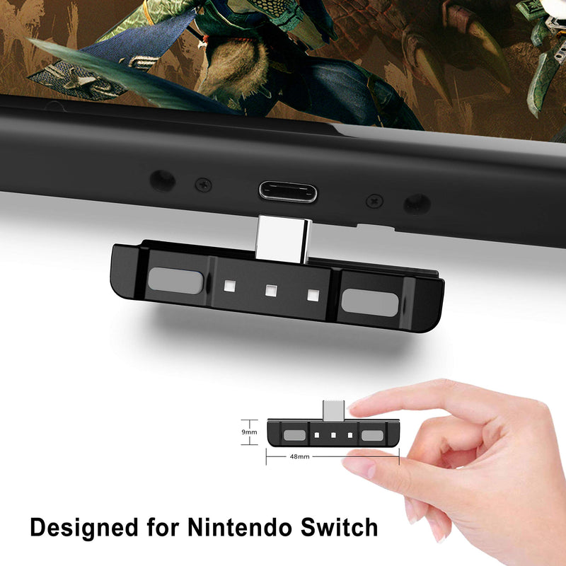 HomeSpot Bluetooth 5.0 Audio Transmitter Adapter with Built-in Digital Mic & USB C Connector aptX Low Latency for Nintendo Switch Accessories Compatible with AirPods Monster Hunter Themed Colors Grey & Grey - LeoForward Australia