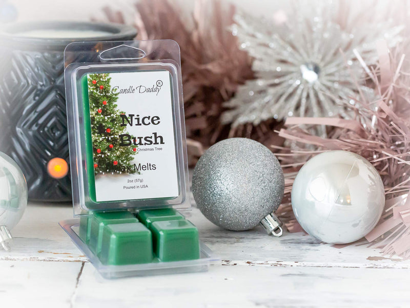  [AUSTRALIA] - The Candle Daddy Nice Bush - Pine Blue Spruce Scent - Maximum Scented Wax Melt Cubes - 2 Ounce - Dirty Santa Claus Christmas