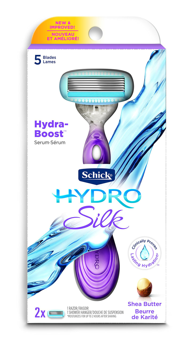 Schick Hydro Silk Razor for Women With 2 Moisturizing Blade Refills Hydro Silk & 2 Refills - LeoForward Australia