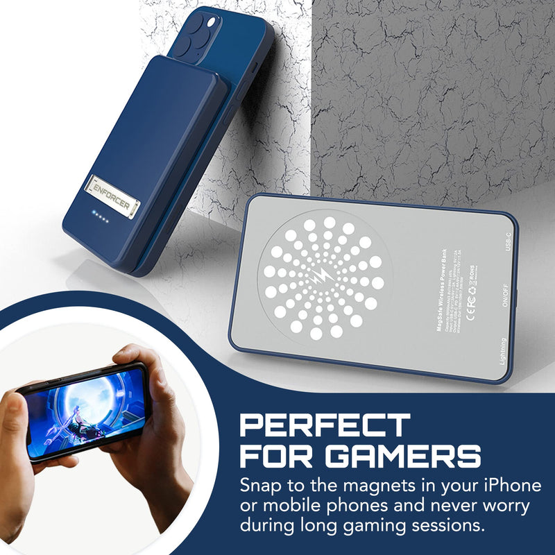  [AUSTRALIA] - Enforcer Power Magnetic Power Bank, Portable Charger for iPhone 12 and iPhone 13, Compatible with MagSafe Accessories, 5000 mAh Battery (BatteryOnly) BatteryOnly