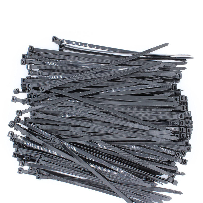  [AUSTRALIA] - Self Locking Wire Cable Zip,1000 Pcs Tie Fasten Wrap 6 Inch Nylon Zip Tie By Magicorange (3X150mm, Black) 3X150mm