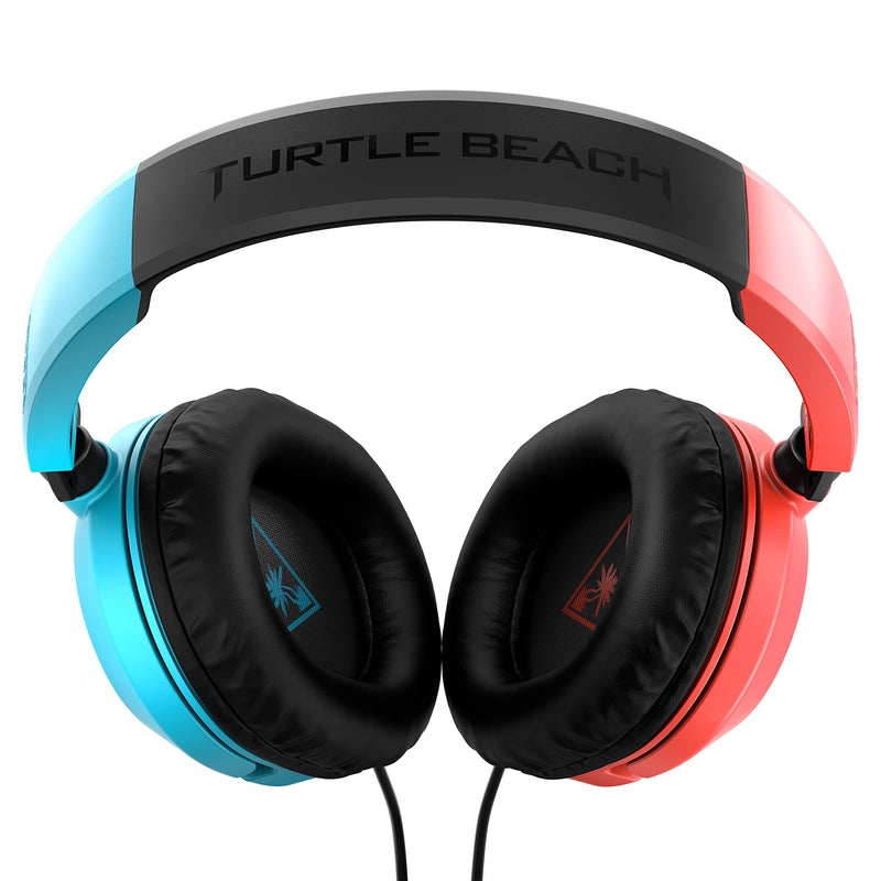  [AUSTRALIA] - Turtle Beach Recon 50 Gaming Headset for Nintendo Switch, Xbox Series X|S, Xbox One, PS5, PS4, PlayStation, Mobile, & PC with 3.5mm – Removable Mic, 40mm Speakers – Red/Blue