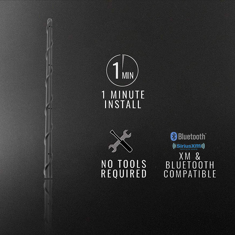  [AUSTRALIA] - KSaAuto Short Antenna for 2007-2023 Jeep Wrangler JK JL JKU JLU Accessories for Jeep Gladiator JT Accessories, 13 Inch Jeep Wrangler Gladiator Radio Antenna Replacement for FM AM Reception 13"