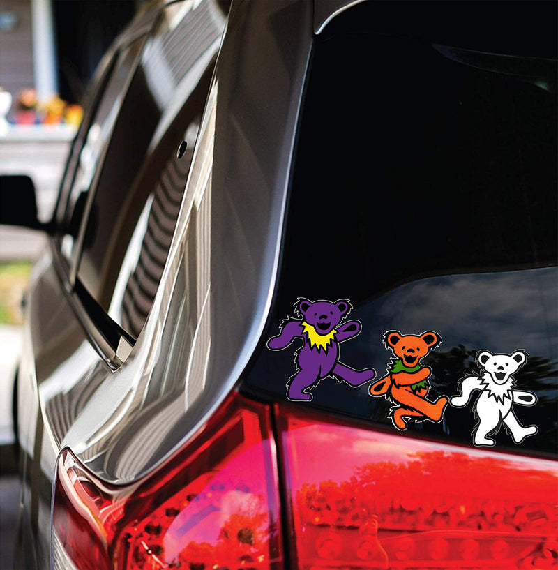  [AUSTRALIA] - GTOTd Stickers for Jerry Dancing Bear Rock Band. Car Window Vinyl Decal Sticker 4.0 Inch Bumper Vinyl Decal Sticker Pack（9 Pcs）