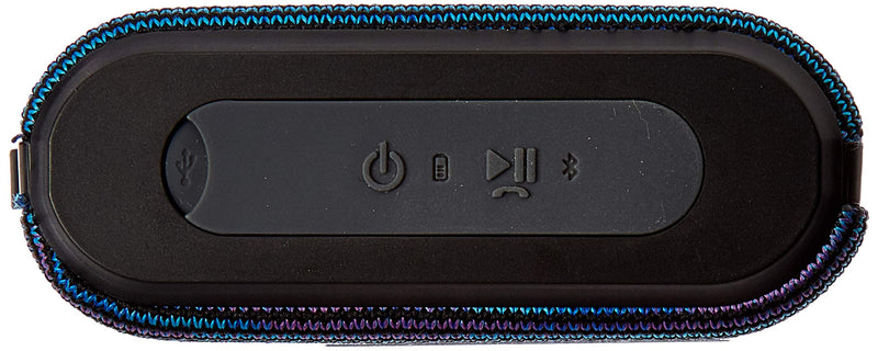 iHome Slip and Water Resistant Fabric Rechargeable Bluetooth Speaker with Speakerphone (Purple/White), iBT370UW - LeoForward Australia