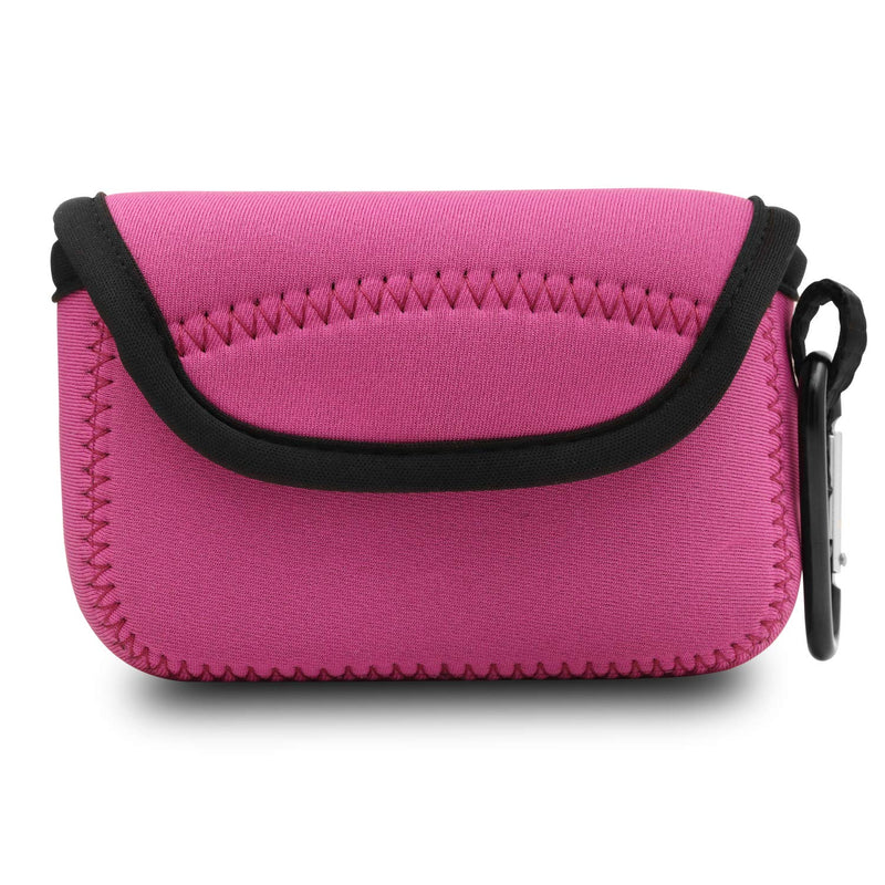  [AUSTRALIA] - MegaGear Ultra Light Neoprene Camera Case Compatible with Nikon Coolpix W150, W100, S33 Hot Pink