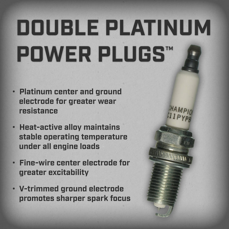 Champion 7070 Double Platinum Power Replacement Spark Plug, (Pack of 1) - LeoForward Australia