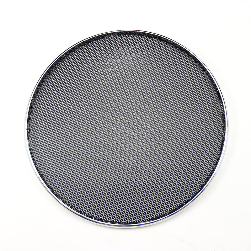  [AUSTRALIA] - Fielect 4Pcs 7 inch Speaker Grill Cover Silver Trim Speaker Grill Mesh Decorative Subwoofer Grill Cover Guard Protector Audio Accessories 7"