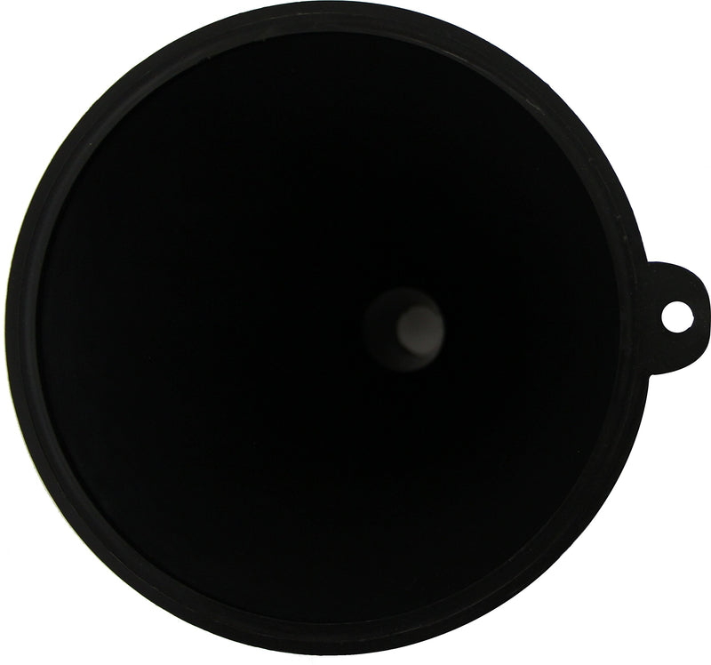  [AUSTRALIA] - Lumax LX-1604 Black 48 oz. Plastic Funnel. All Purpose Funnel. Durable, Oil Resistant Plastic and Safe for All Petroleum Products. Opening Diameter 8 inch and Spout Opening ¾ inch.