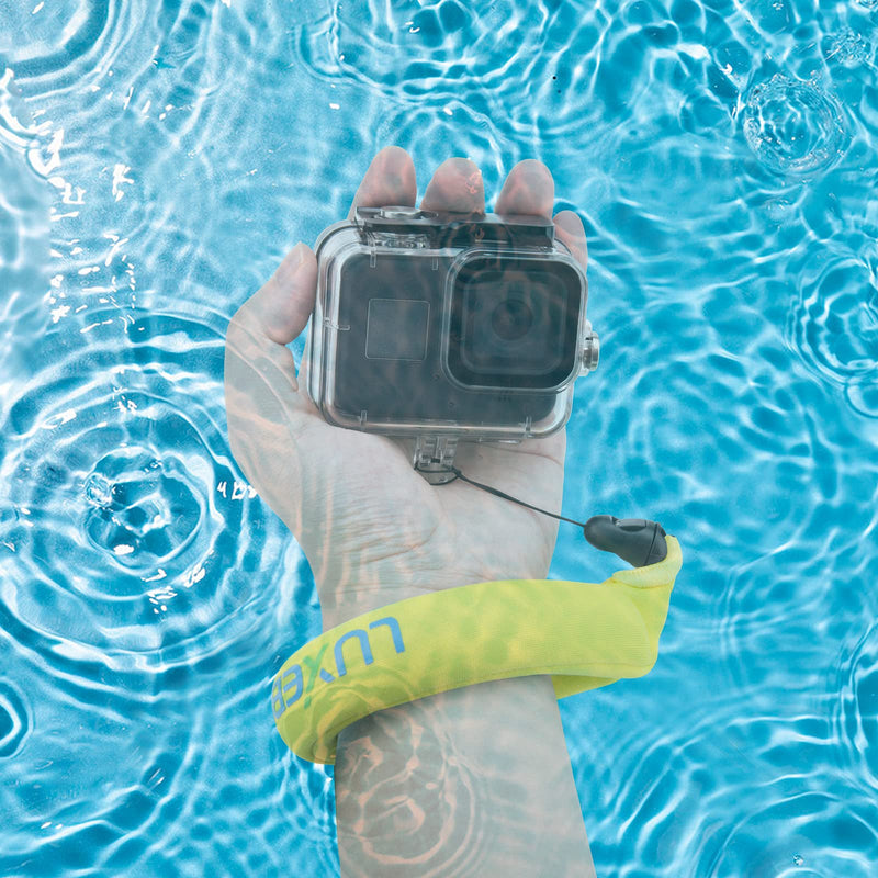  [AUSTRALIA] - Waterproof Camera Float Luxebell Universal Foam Floating Wrist Strap for GoPro Hero 8 7 6 5 Olympus, Keys, Sunglasses and Phones