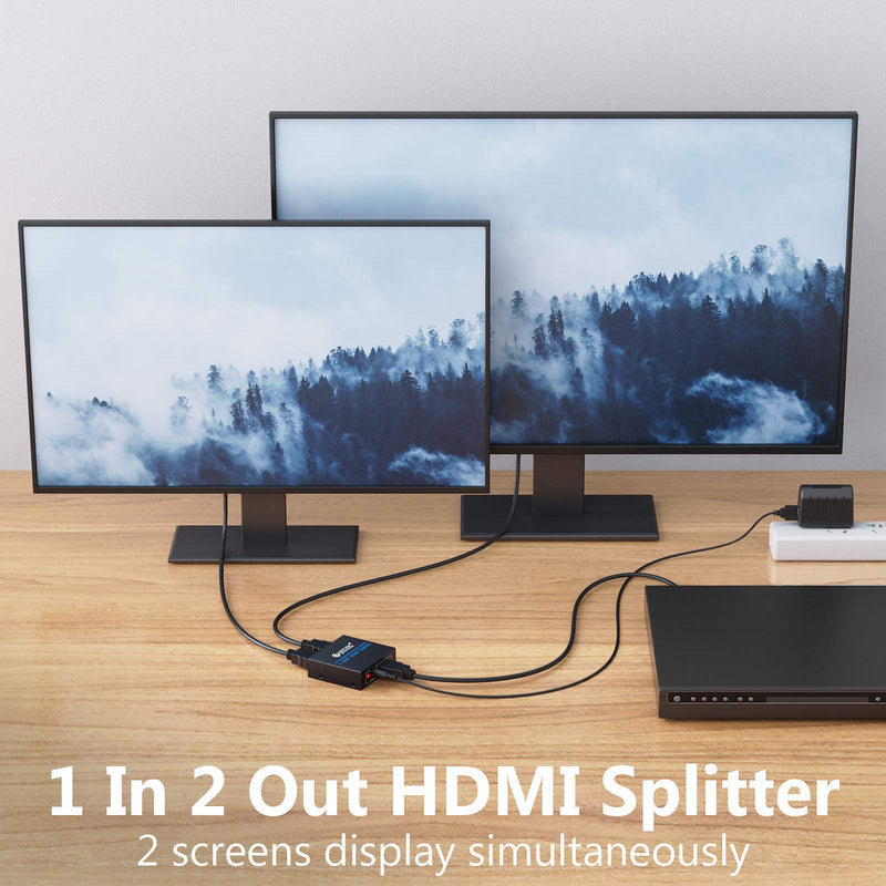  [AUSTRALIA] - eSynic 1x2 HDMI Splitter 1080P & 1080P SDI to HDMI + SDI Converter with Power Adapter