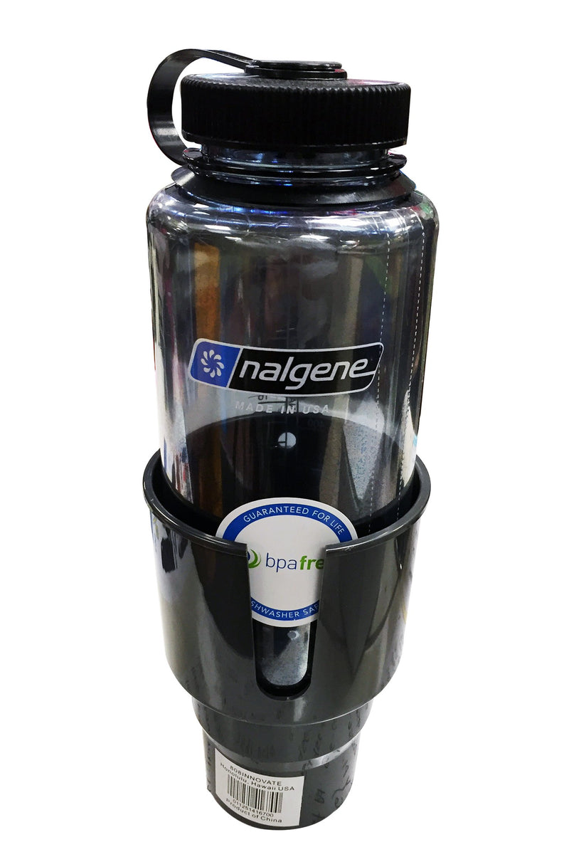  [AUSTRALIA] - SMART KUP Car Cup Holder for Hydro Flasks 32 oz and 40 oz, Nalgene 32 oz and Other Large Bottles up to 3.8 inches Wide. 3 inch Upper Cup Will Hold Your Items Unlike The competitors.Black Black