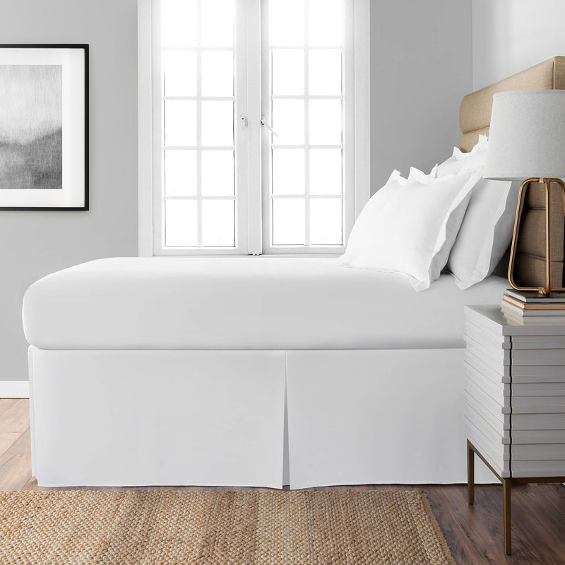  [AUSTRALIA] - Spacemaker Extra-Long 21" Drop Length Bed Skirt, California King, White