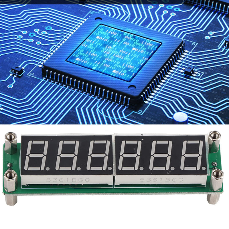  [AUSTRALIA] - High Sensitivity Digital Frequency Meter, PLJ-6LED-H LED Display Digital Signal Frequency Counter Cymometer, 1MHz-1000MHz, 90 mA (Green Font)