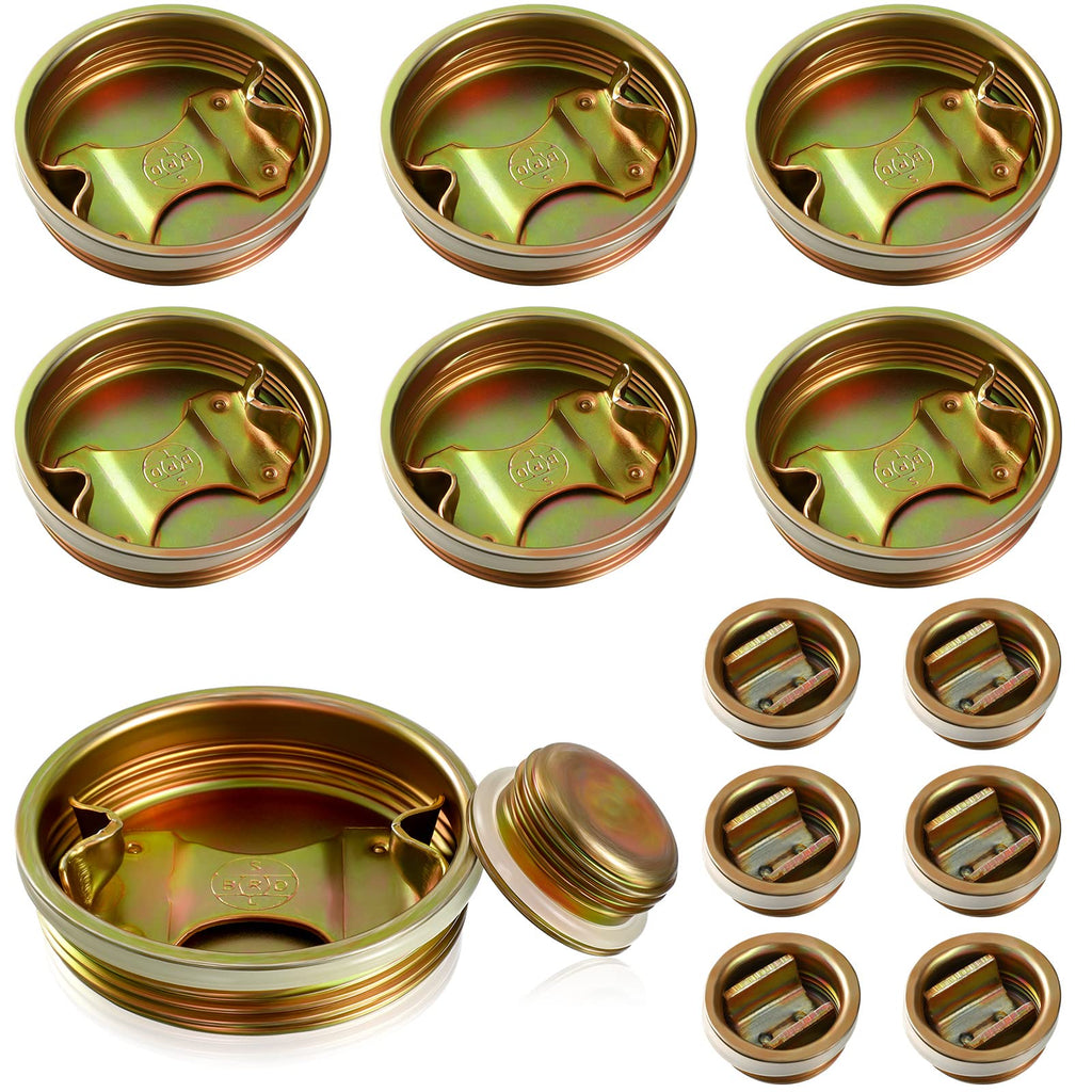  [AUSTRALIA] - 12 Pack Steel Bung Plug Drum Bung 2 and 3/4 Inch Bung Hole Cap 55 Gallon Drum Caps Metal Bungs Bung Caps with Plated Coated for 55 Gallon Barrel Drums