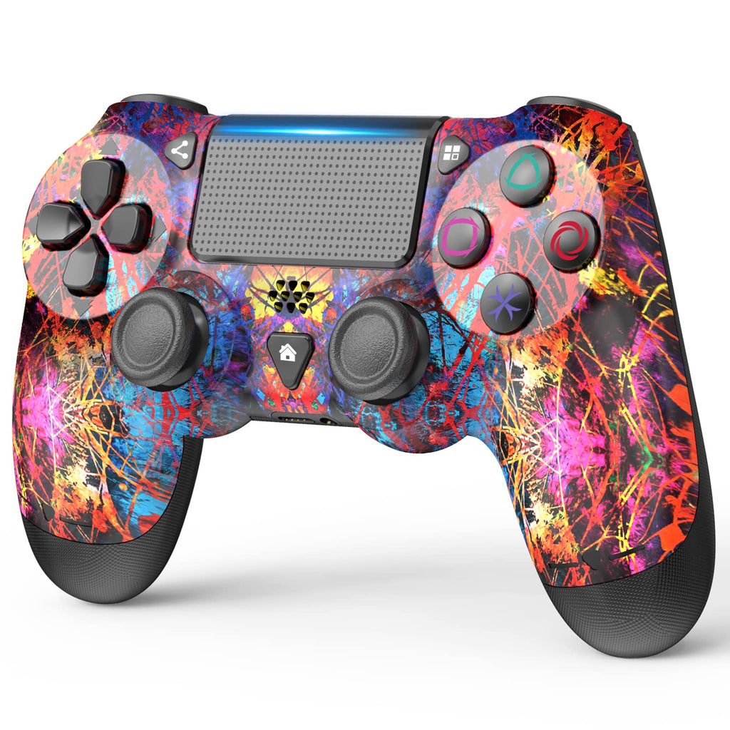  [AUSTRALIA] - 【Upgraded】 Wireless Controller Compatible with PS4/Slim/Pro with Dual Vibration/6-Axis Motion Sensor/Audio Replacement for PS4 Controller