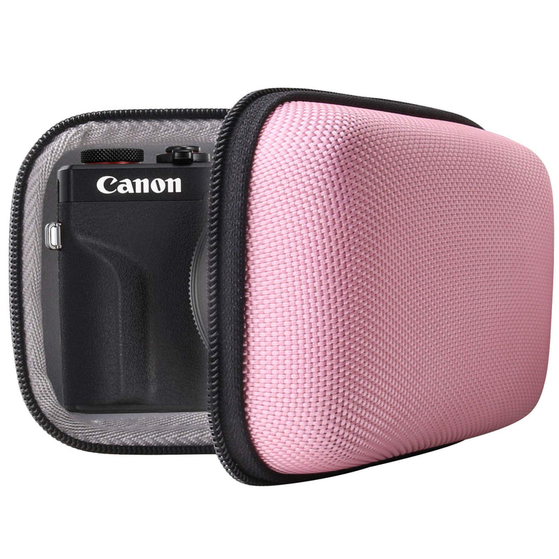  [AUSTRALIA] - waiyu Hard EVA Travel Case for Canon PowerShot G7X/SX730HS/ SX620HS/SX720HS/SX740HS Digital Camera (Pink) Pink