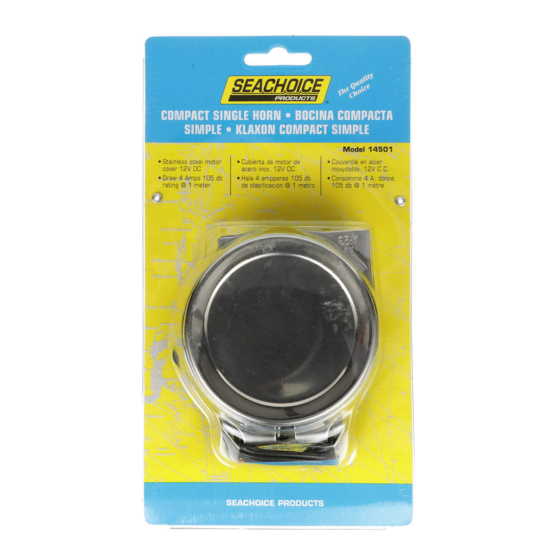  [AUSTRALIA] - SEACHOICE 14501 Compact Electric Horn Single 105 dB