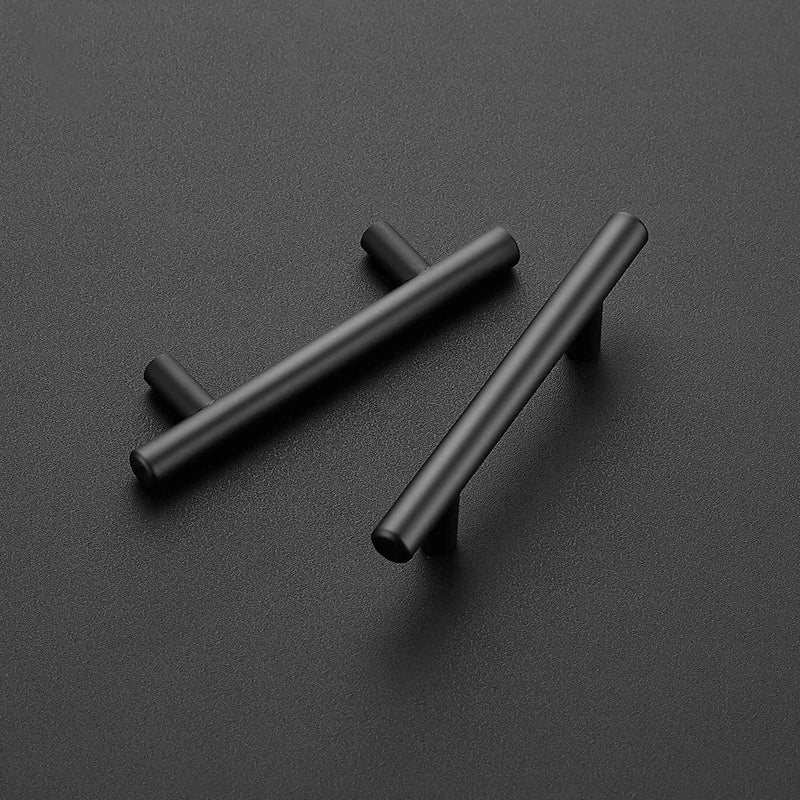  [AUSTRALIA] - Ravinte 1 Pack | 5'' Cabinet Pulls Matte Black Stainless Steel Kitchen Drawer Pulls Cupboard Pulls Cabinet Handles 5”Length, 3” Hole Center