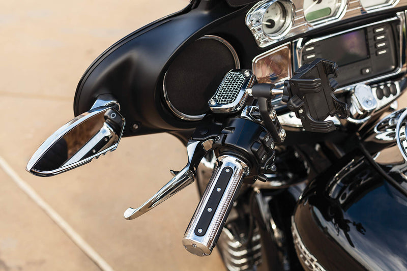  [AUSTRALIA] - Kuryakyn 1622 Motorcycle Accessory: Standard Clutch/Brake Perch Mount for Harley-Davidson, Honda, Indian, Kawasaki, Suzuki, Victory, Yamaha Motorcycles, Black Mount with Black Pivot Plate