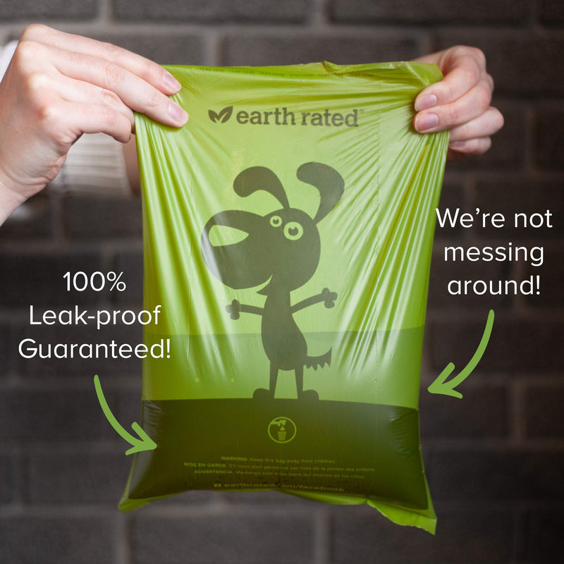 Earth Rated Dog Poop Bags, Extra Thick and Strong Poop Bags for Dogs, Guaranteed Leak-proof, 15 Doggy Bags Per Roll, Each Dog Poop Bag Measures 9 x 13 Inches 270 Bags, 18 Rolls Lavender-Scented - LeoForward Australia
