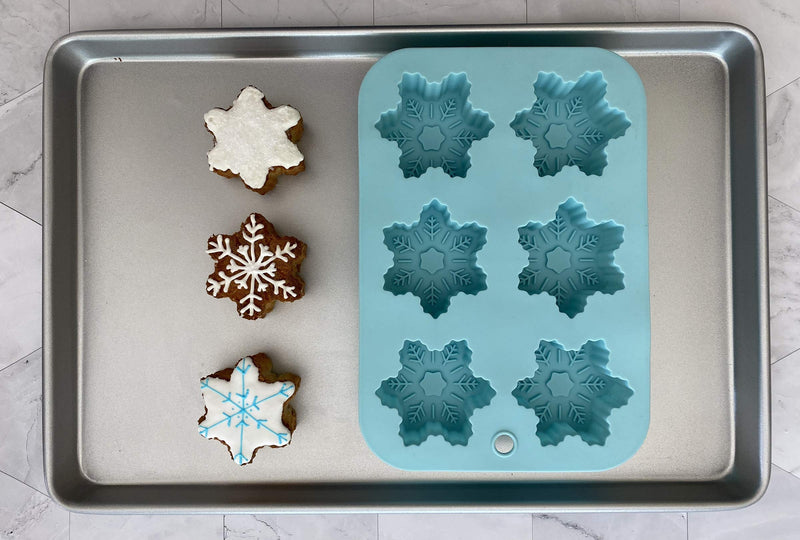  [AUSTRALIA] - Handstand Kitchen Winter Wonderland Snowflake Shaped Cupcake Mold