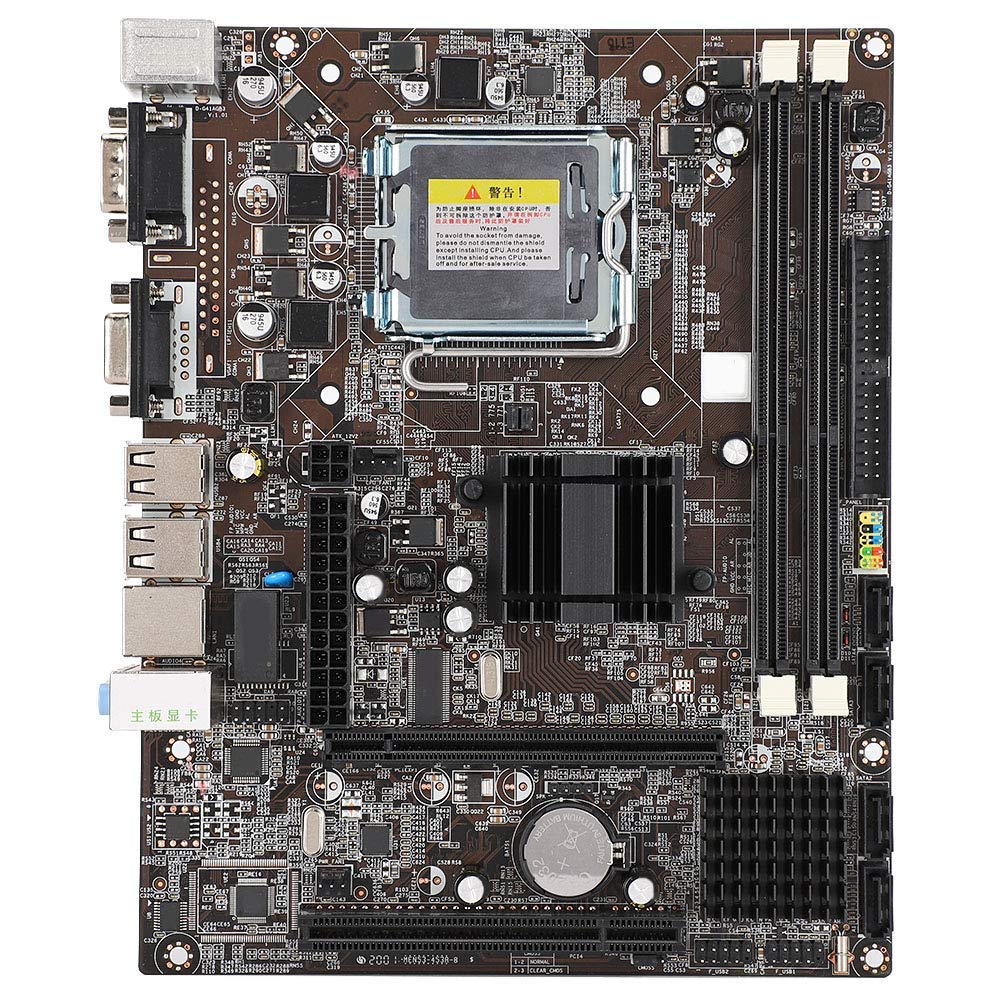  [AUSTRALIA] - Desktop Computer Mainboard for Intel G41M LGA775 , G41M LGA775 Series Computer Motherboard 1xPCI Ex16 Graphics Card Slot 2xPCI 2xUSB2.0 4xSATA2.0 1xIDE 2xDDR3 DIMM