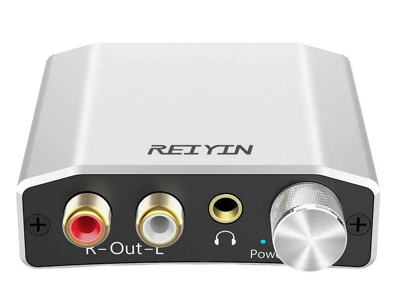  [AUSTRALIA] - Reiyin DA-01 Digital to Analog Converter DAC Digital Optical Coaxial Toslink to Analog Stereo L/R RCA 3.5mm Audio Adapter with Volume Control for PS3 PS4 Xbox DVD AV Amps Cinema Systems Apple TV