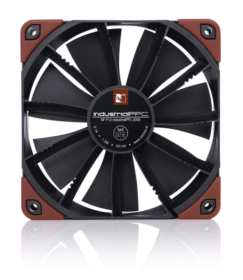  [AUSTRALIA] - Noctua NF-F12 iPPC-2000, Heavy Duty Cooling Fan, 3-Pin, 2000 RPM (120mm, Black)