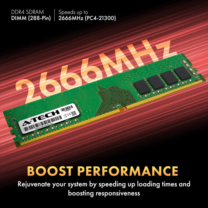  [AUSTRALIA] - A-Tech 16GB (2x8GB) DDR4 2666 MHz UDIMM PC4-21300 (PC4-2666V) CL19 DIMM Non-ECC Desktop RAM Memory Modules 16GB Kit (2 x 8GB)