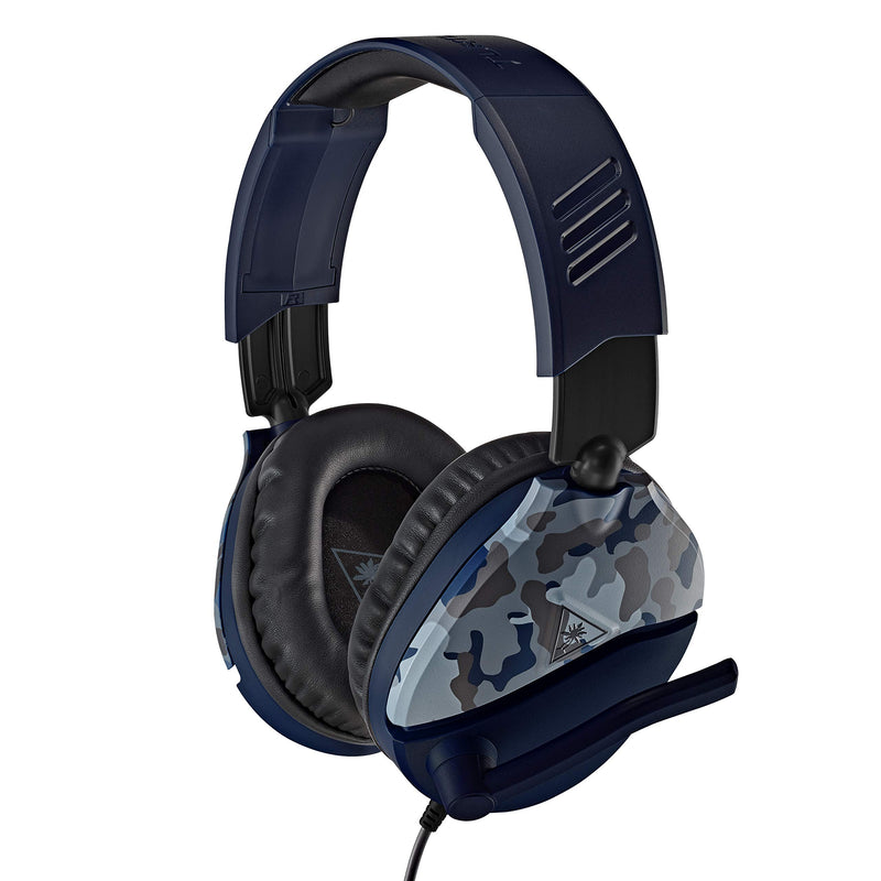  [AUSTRALIA] - Turtle Beach Recon 70 Multiplatform Gaming Headset for Xbox Series X, Xbox Series S, Xbox One, PS5, PS4, PlayStation, Nintendo Switch, Mobile, & PC with 3.5mm-Flip-to-Mute Mic, 40mm Speakers-Blue Camo Blue