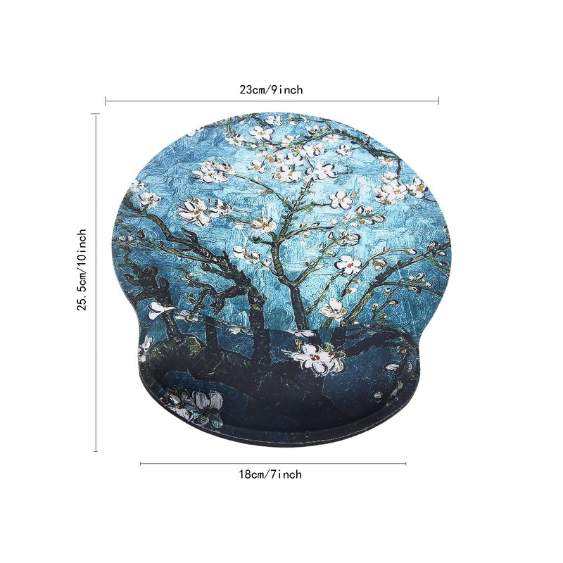 Mouse Pads for Computers Van Gogh Ergonomic Memory Foam Nonslip Wrist Support-Lightweight Rest Mousepad for Office,Gaming,Computer, Laptop & Mac,Pain Relief,at Home Or Work - LeoForward Australia