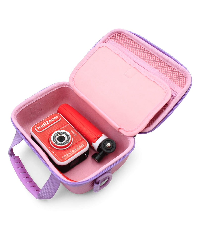  [AUSTRALIA] - CASEMATIX Toy Camera Case Compatible with VTech Kidizoom Creator Cam Video Camera and Accessories, Includes Pink Case Only