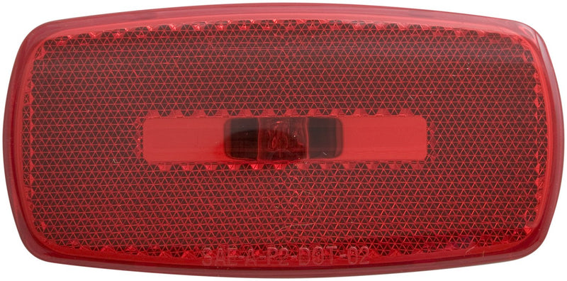  [AUSTRALIA] - Optronics MC32RBBP Red/Black Rectangular Reflector Clearance Marker Light