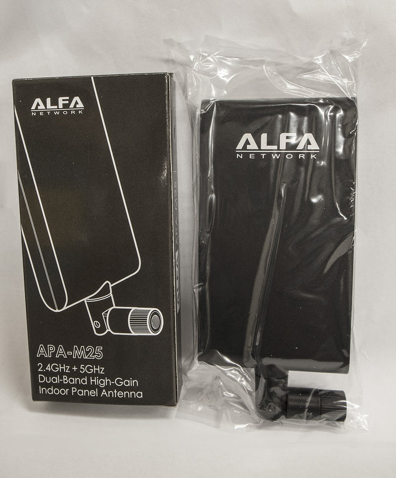 Alfa APA-M25 Dual Band 2.4GHz/5GHz 10dBi high gain Directional Indoor Panel Antenna with RP-SMA Connector (Compare to Asus WL-ANT-157) - LeoForward Australia