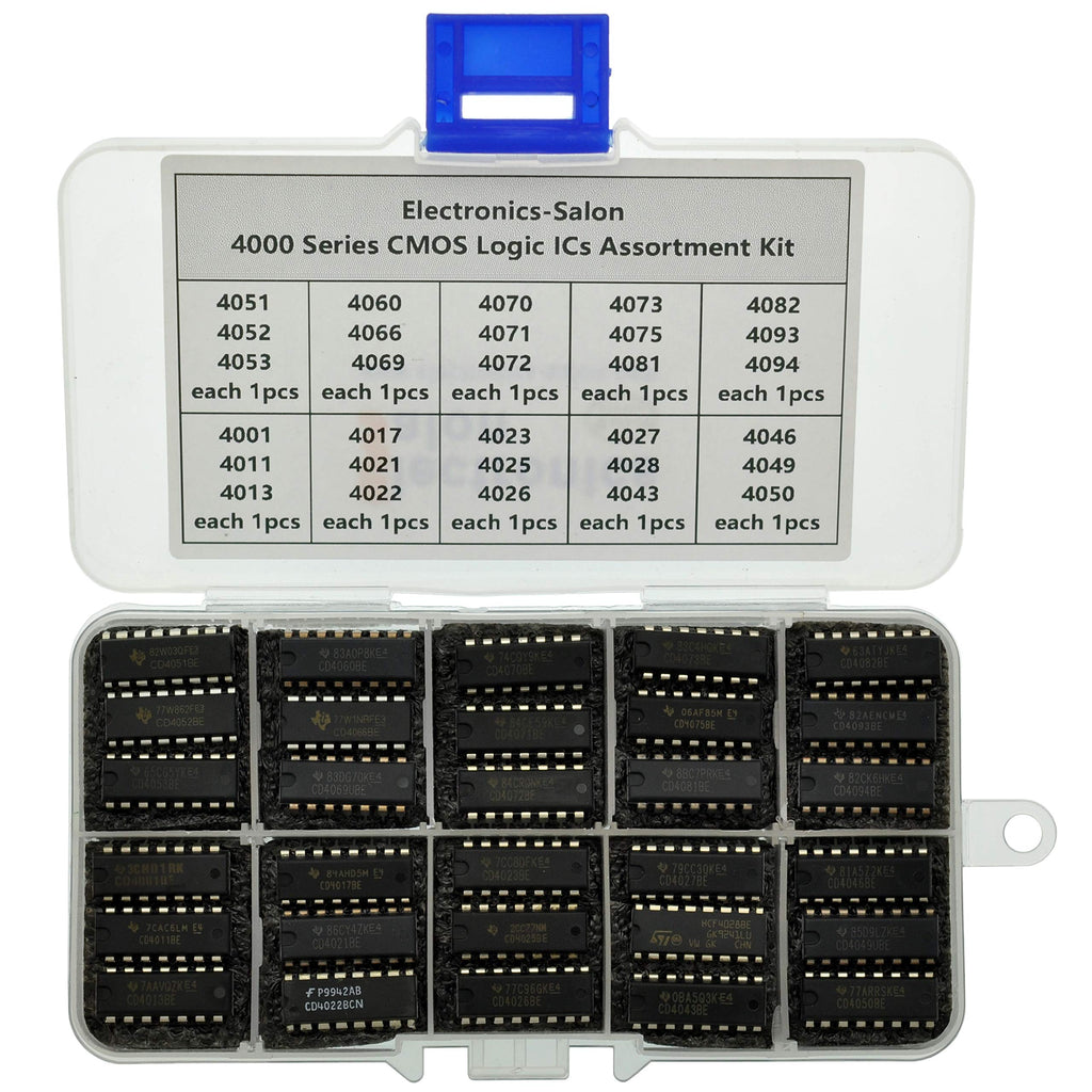  [AUSTRALIA] - Generic 30 Types 4000 Series CMOS Logic IC Assortment Kit.