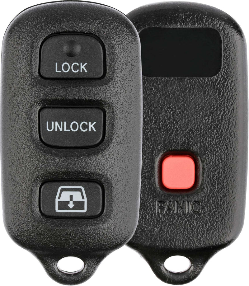  [AUSTRALIA] - KeylessOption Just the Case Keyless Entry Remote Key Fob Shell Black
