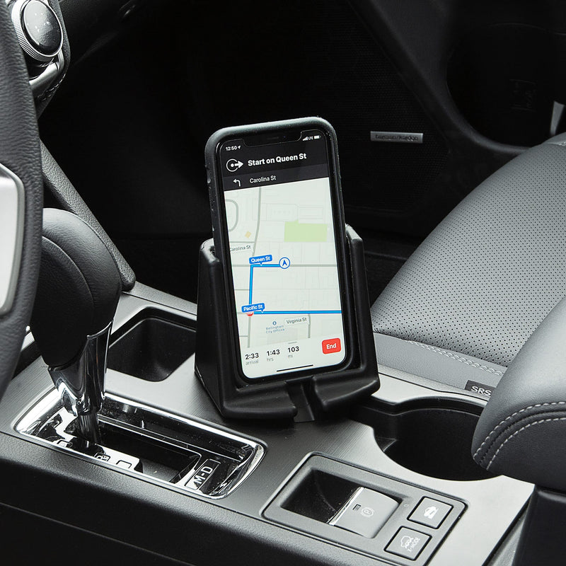  [AUSTRALIA] - Heininger CommuteMate CellCup Cell Phone Holder 2 Pack, Black (1015)