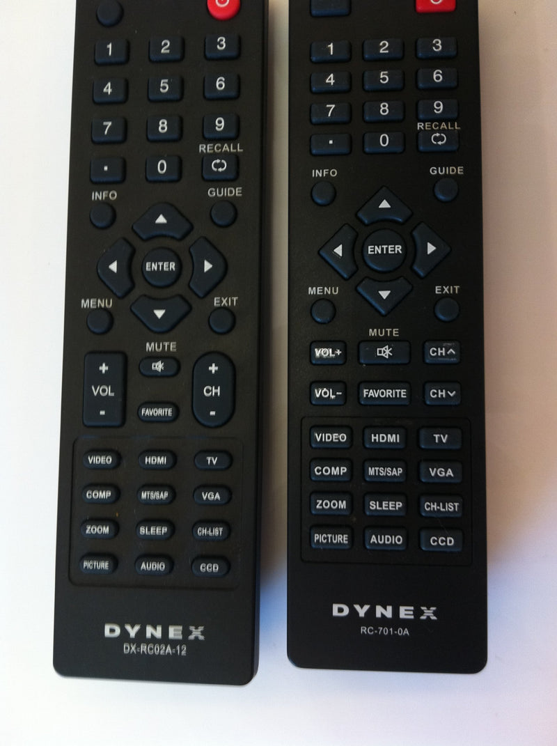 New BBY DYNEX brand remote DX-RC01A-12 DX-RC02A-12 sub RC-701-0A; RC-201-0B; DX-RC01A-13; DX-RC01A-12 remote - LeoForward Australia