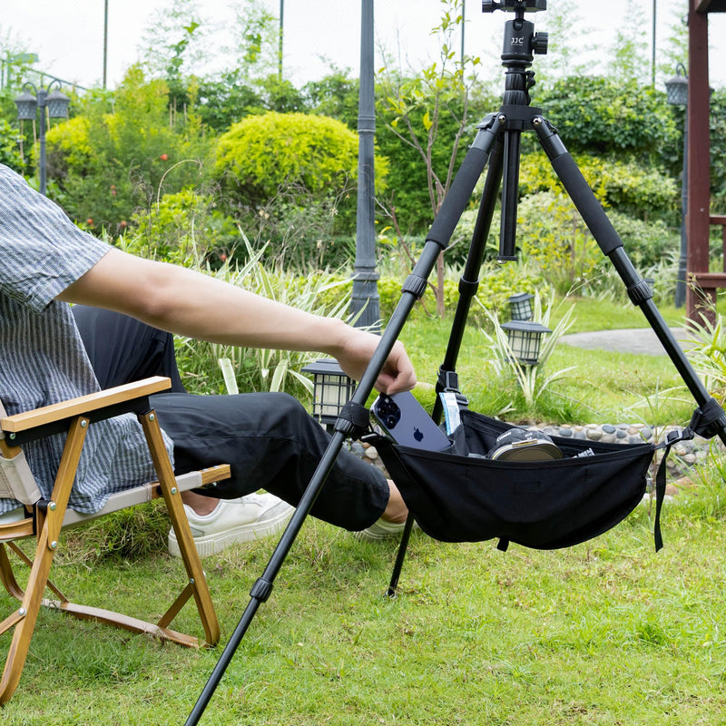  [AUSTRALIA] - JJC Sand Bag for Tripod/Easel,Tripod Stone Bag with 9 Extra Pockets,Tripod Weight Bag for Photography Painter,Heavy Duty Sandbag Tripod Hammock, Adjustable Buckles on the Tripod Legs